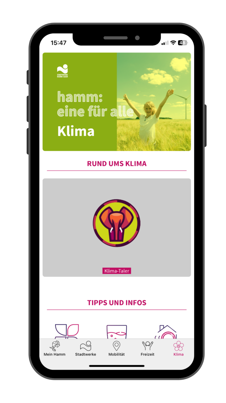 Schulwettbewerb mit der hamm: App